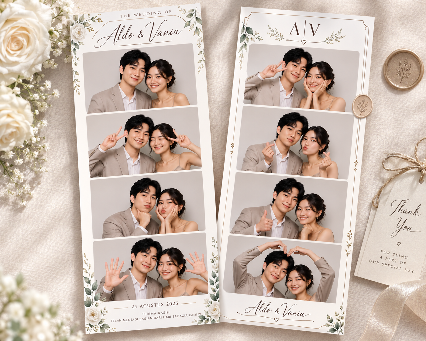 Contoh frame photobooth tema Custom Theme